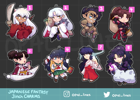 Japanese Fantasy Charms (PREORDER)
